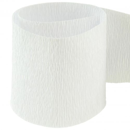 Product Flower Crepe White W10cm Grammage 128g/m² L250cm 2 pcs