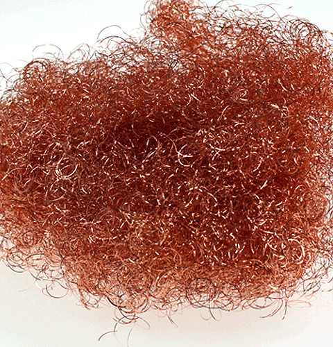 Flower Hair Tinsel Copper 50g