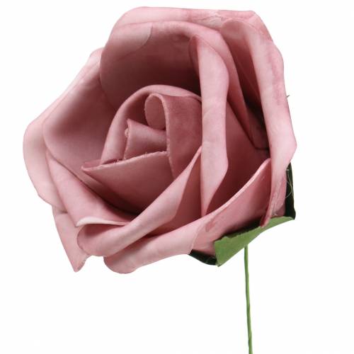 Floristik24 Foam Rose Old Pink Ø15cm 4 pcs