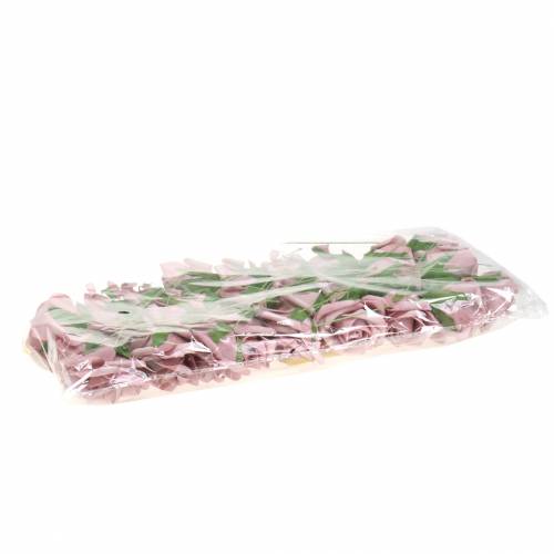 Floristik24 Foam-Rose Ø6cm Old Pink 27 pcs