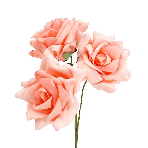 Product Foam rose Ø 10cm salmon 8pcs