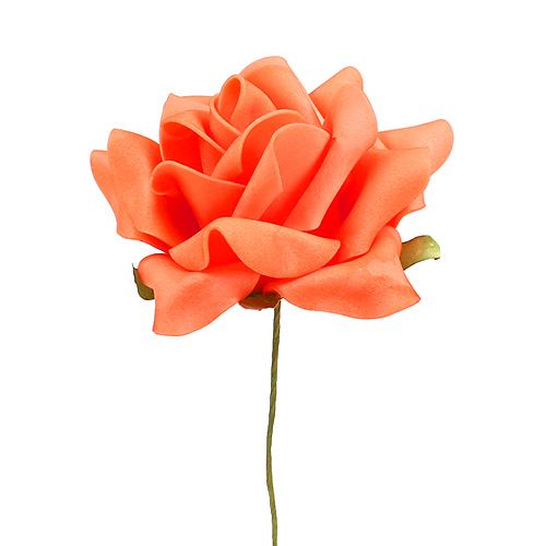 Product Foam Rose Ø 10cm Orange 8pcs