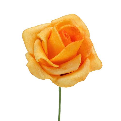 Floristik24 Foam Rose Ø 3.5cm Apricot 48 pcs