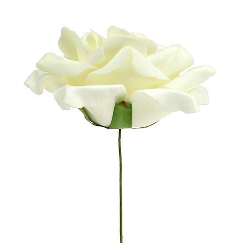 Product Foam Roses Cream Ø15cm 4 pcs