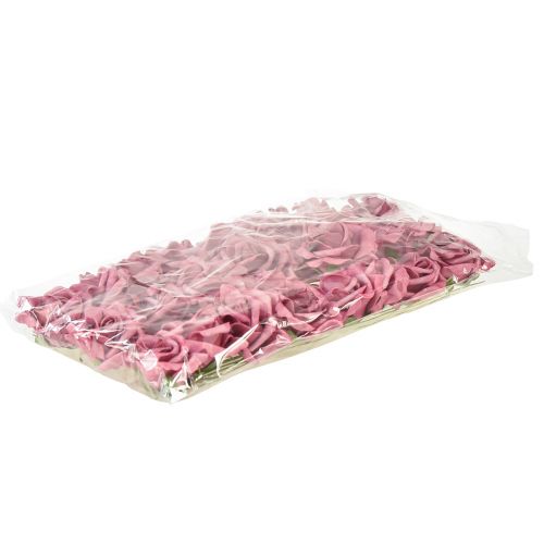 Floristik24 Foamrose on wire Mini-Roses Old Pink Ø5cm 27 pcs