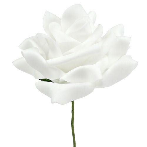 Product Foam roses white Ø10cm 8pcs