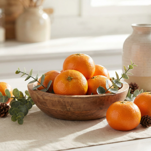 Product Artificial Mandarin Decorative Fruit Artificial Fruits Ø6cm H5cm