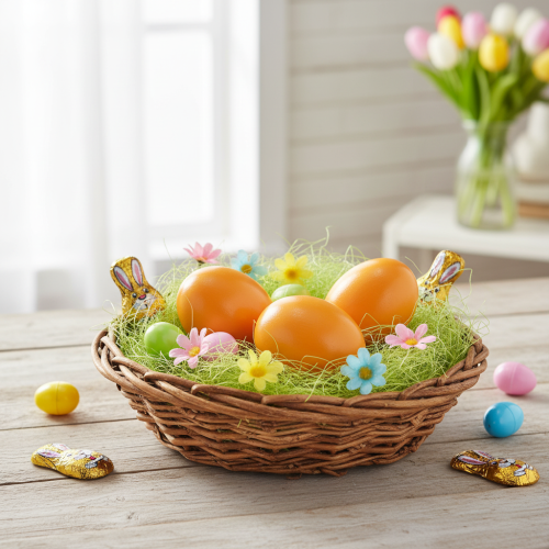 Product Easter eggs, real chicken eggs, perfect for creative DIY crafts and Easter handicrafts, 5cm, 10 pieces