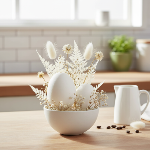 Product White chicken eggs, 10 pieces