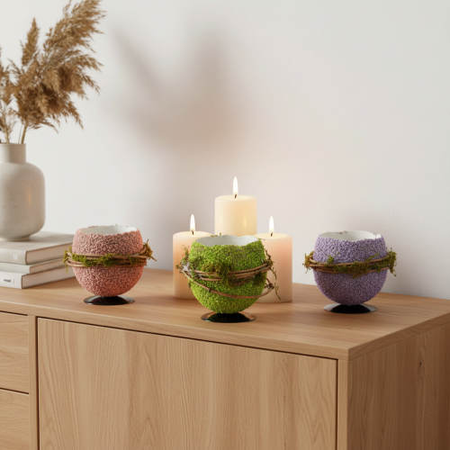 Product Easter egg decorative bowl for spring or Easter table decoration, 9cm, 4 pieces