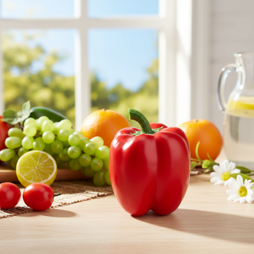 Product Decorative Vegetable Pepper Red Food Dummy H10cm