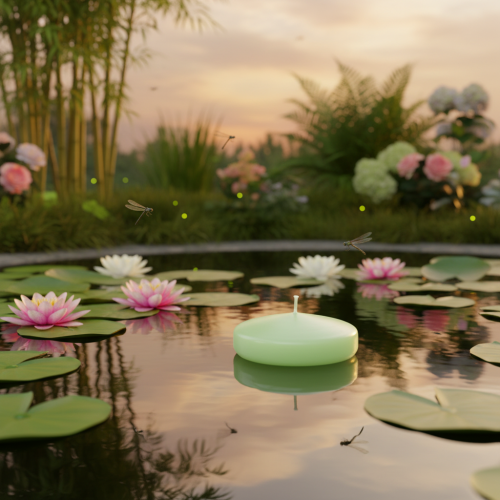 Product Floating candle, decorative for festive occasions and atmospheric moments, 8cm, 8 pieces