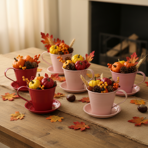 Product Planting cup with saucer for creative gardens, 11cm, 6 pieces