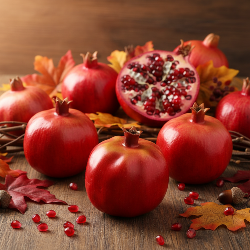 Product Pomegranate decoration fruit artificial red shop window decoration 10.5cm