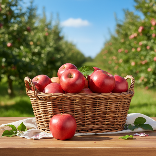 Product Decorative red artificial apple, Real Touch, 9cm