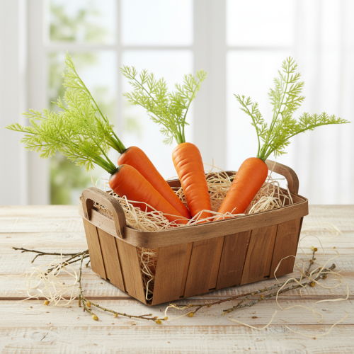 Product Decorative Carrots Artificial Vegetables L30cm 3 pcs