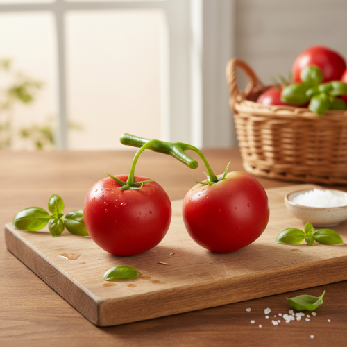 Product Decorative Tomatoes 2 Artificial Tomatoes on Vine Ø6cm L15cm