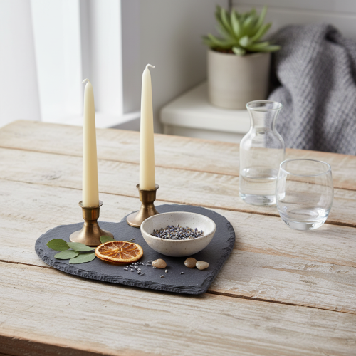 Product Slate heart-shaped decoration for stylish table decoration and creative ideas