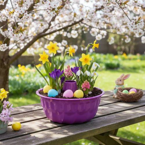 Product Bundt cake mold, metal, decorative cake mold, purple, Ø23cm, H12cm