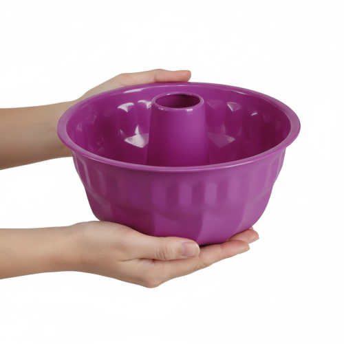 Product Bundt cake mold, metal, decorative cake mold, purple, Ø23cm, H12cm