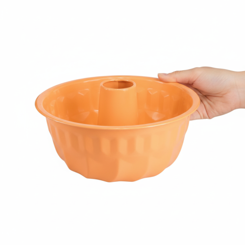 Product Metal decorative baking mold Bundt cake orange Ø23cm H12cm