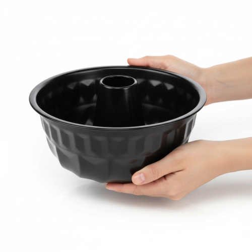 Product Kitchen decoration black cake mold Bundt pan metal Ø23cm