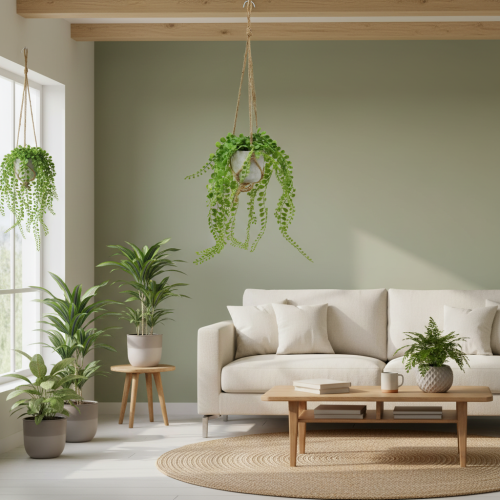 Artificial Potted Plants Succulents Hanging Basket 46cm | Floristik24.co.uk