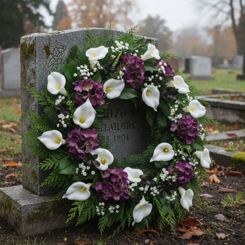 Product Calla lilies on wires, small, white, 50 pieces