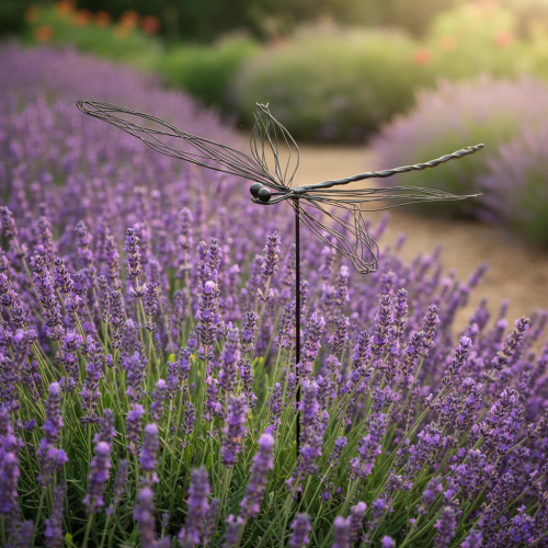 Metal dragonfly decoration Insect garden stake W28cm 2pcs | Floristik24.co.uk