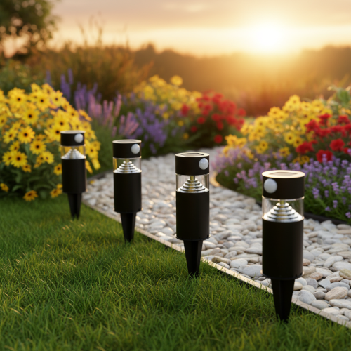 Solar garden light with motion sensor, LED, 34 cm | Floristik24.co.uk