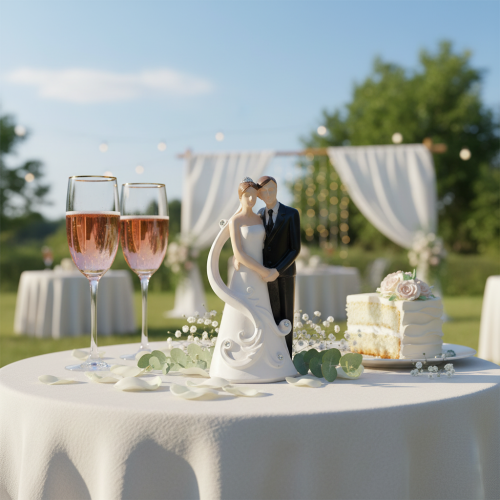 Wedding figurine bride and groom 10.5cm | Floristik24.co.uk