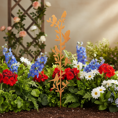 Metal Garden Stake with Bird Motif, 100cm | Floristik24.co.uk