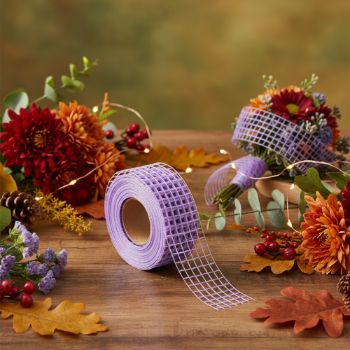 ProductName: Purple Mesh Ribbon 4.5 cm x 10 m for Crafting and Decoration  

ProductDescription:  
```html
<h2>Purple Mesh Ribbon for Creative Crafting and Home Decoration</h2>  

<p>Our vibrant purple mesh ribbon is a versatile and practical decorative a | Floristik24.co.uk