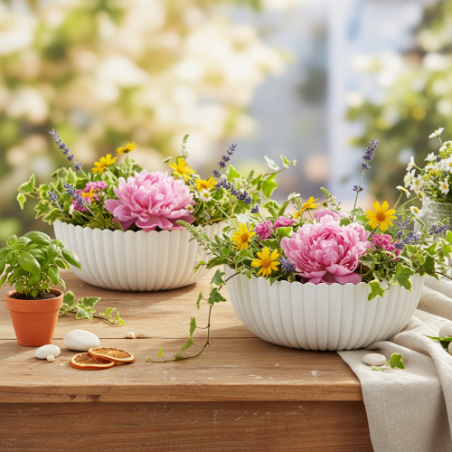 Ribbed White Round Decorative Bowl for Indoor Use 15cm Set of 2

```html
<h2>Decorative White Bowl for Home Interior Styling</h2>
<p>
This ribbed white round bowl is a perfect addition to your home decor. Made from lightweight plastic with a stylish ribbe | Floristik24.co.uk