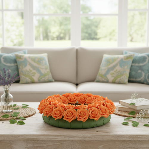 Künstliche Orange Roses - 5 cm Bloom - 100 Pieces | Floristik24.co.uk