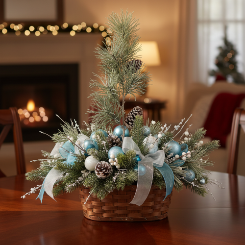 Artificial Pine Branch with Cones and Long Needles 105cm | Floristik24.co.uk