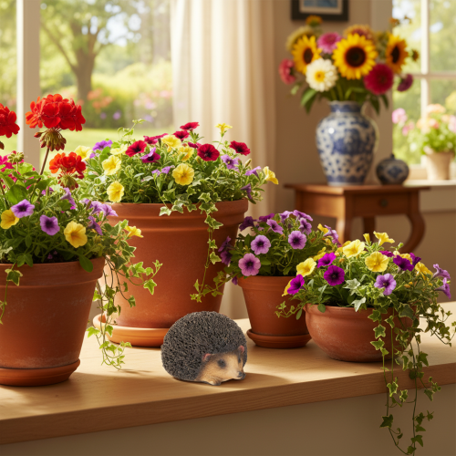 Product Hedgehog Decorative Figurine for Autumn, 8cm, Polyresin, Brown