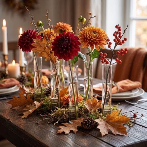 Glass Test Tube Vase 130mm x 14mm for Single Flowers and Decorations | Floristik24.co.uk