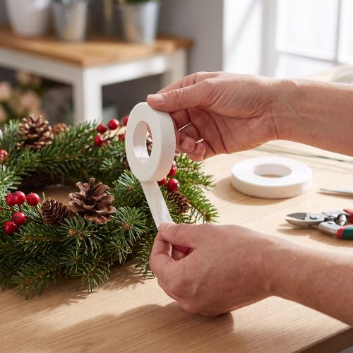 Product White Floral Tape 13mm 2 Rolls for Flower Arrangements