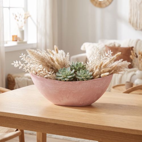 Decorative bowl plant bowl pink 34cm x 11cm H11cm | Floristik24.co.uk