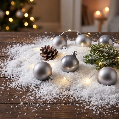Artificial snow soft white decorative snow 40g | Floristik24.co.uk