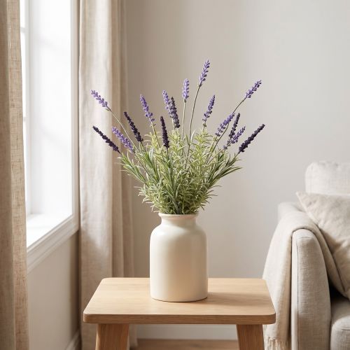 Lavender Decoration Artificial Bunch Artificial Plants Purple 36cm | Floristik24.co.uk