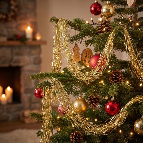 Tinsel Golden Christmas tree decoration Christmas decoration 50cm | Floristik24.co.uk