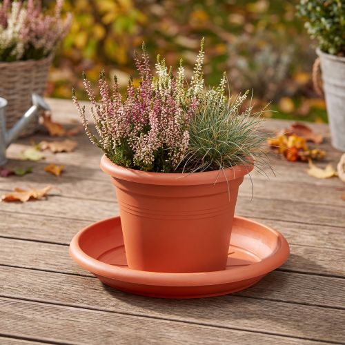 Coaster "Linda" Ø30cm terracotta | Floristik24.co.uk