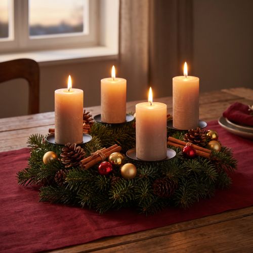 Candle holder for sticking Black Candle holder mandrel Ø8cm 4 pcs | Floristik24.co.uk