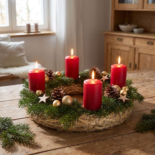 Straw wreath straw wreaths for wreaths and Advent wreaths 25/6cm 2pcs | Floristik24.co.uk