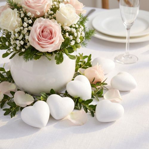 Styrofoam heart 5cm arched small 10pcs | Floristik24.co.uk