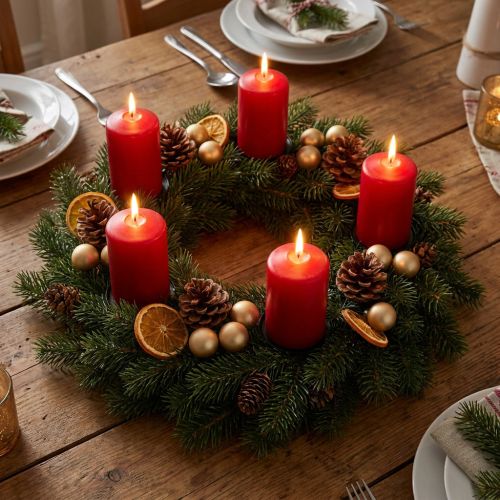 Metal wreath black table decoration wire wreath Ø30cm H3.5cm | Floristik24.co.uk