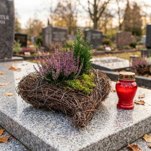 Plant bowl heart cemetery, vine heart for planting 15cm 2pcs | Floristik24.co.uk