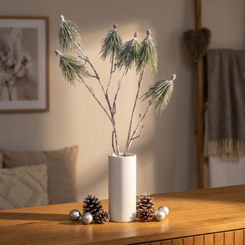 Winter decoration mountain pine branch artificially snowed L70cm | Floristik24.co.uk